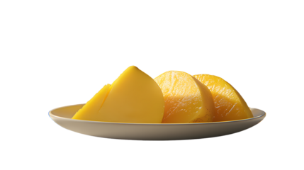 Freshly Sliced Citrus Fruits on a Plate A Vibrant and Healthy Snack Displayed Against a Black