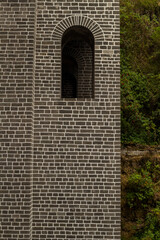 Fototapeta premium block wall with window