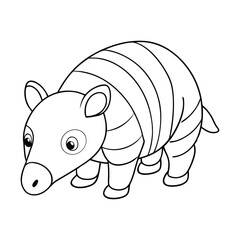 Armadillo coloring page