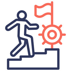 Fototapeta premium Perseverance Icon