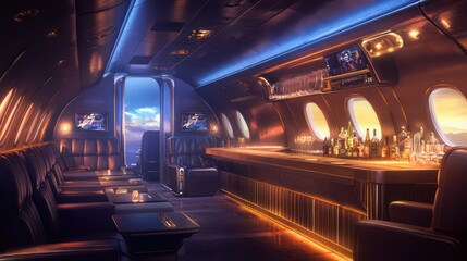 Modern Bar Interior Nightlife