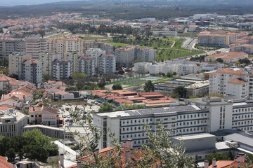 Naklejka premium Castelo Branco, Beira Baixa, Portugal, April 4, 2022, Views from Castelo Branco