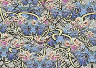Multicolored backdrop with butterfly wings for textiles or covers. Ornamental butterfly motifs for fashion trends, business concepts, fabric, batiks, interiors, tiles, prints, dynamic posters, etc.
