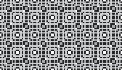 Monochrome geometric pattern with checkered lines that creates a repeating and harmonious visual effect. This classic design is suitable for wallpaper, textiles or modern graphic elements