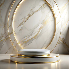 Golden egg in a glass container on a white background
