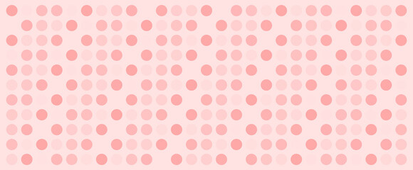 Pink dot pattern background illustration in a soft, pastel color palette, geometric, repeating motif, abstract design