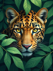 Majestic Jaguar in the Jungle