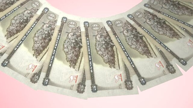 Ravishing Looping Design 5 Nakfa Curency of Eritrea