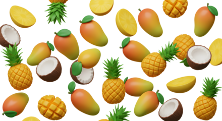 Pineapple Coconut Pattern