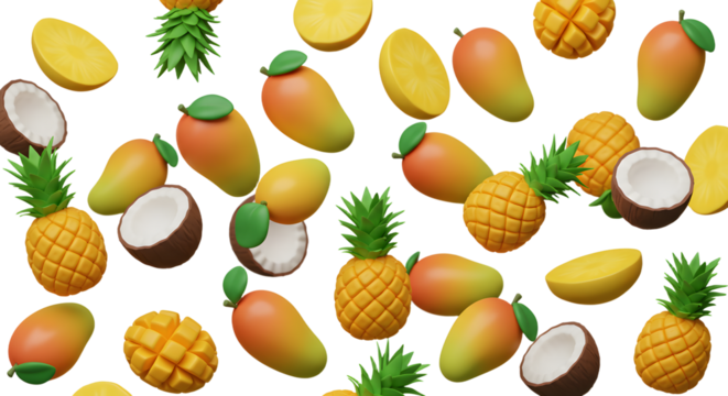 Pineapple Coconut Pattern
