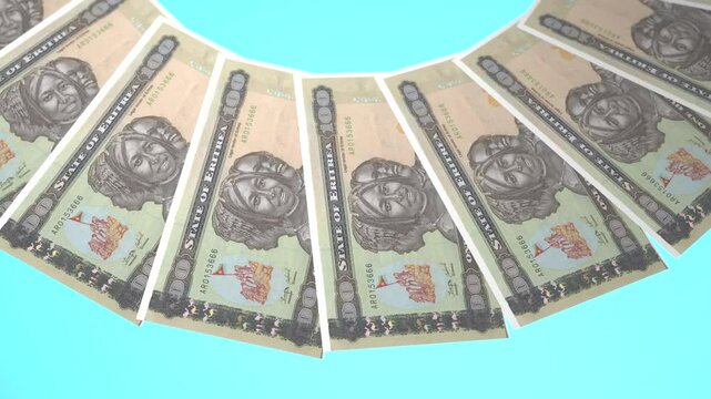 Ravishing Looping Design 100 Nakfa Curency of Eritrea