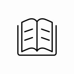 book reading icon sign vector