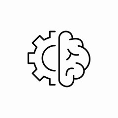 flexible mind icon sign vector