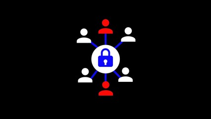 Abstract Network Security Illustration