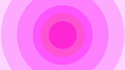 Abstract Pink Concentric Circles Design
