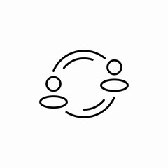 user network icon sign vector