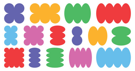 Abstract geometric vector shapes and icons.