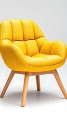 Yellow Chair, Studio Shot, Home Decor