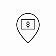 bank location icon sign vector