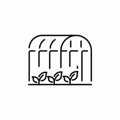 greenhouse garden icon sign vector
