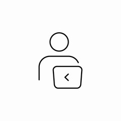 laptop usage icon sign vector