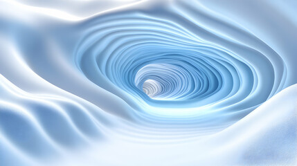 Abstract swirling blue tunnel, light at the end, background design, website header