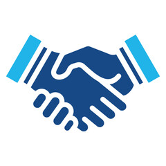 Fototapeta premium Welcome Handshake Icon Element For Design