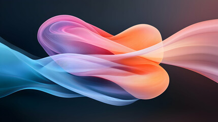 Obraz premium Abstract Colorful Flowing Waves Background Design