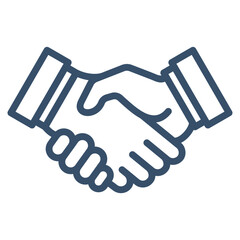 Welcome Handshake Icon Element For Design