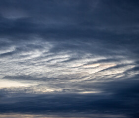dramatic sky with clouds