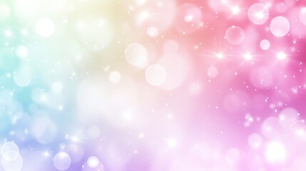 Obraz premium Gradient Bokeh Background with Pastel Colors and Sparkling Lights for Festive and Dreamy Design