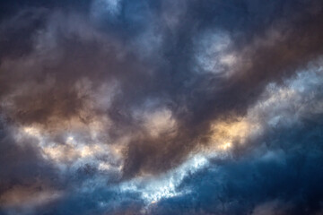 sunset clouds in the sky