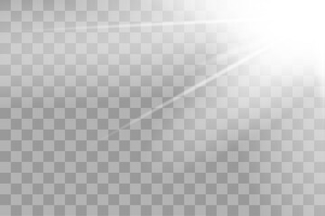 Vector transparent sunlight special lens flare light effect. Stock royalty free vector illustration. 