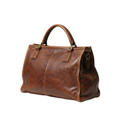 Naklejka premium Big brown purse on transparent background PNG