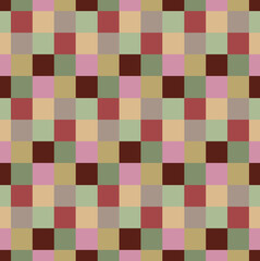 Fall Checks Pattern Seamless Repeat