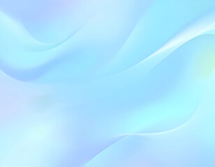 Fototapeta premium Abstract Light Blue Flowing Waves Background with Soft Pastel Gradient