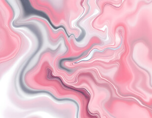 Abstract Swirls of Pink and Gray Marbling Texture Pattern Background