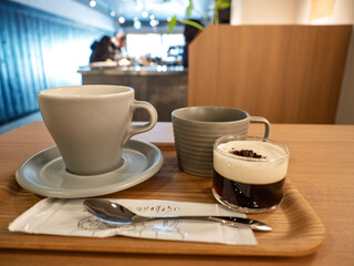 おやつはコーヒーゼリーとコーヒー