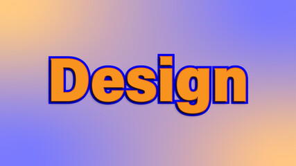 Bold Lettering Design