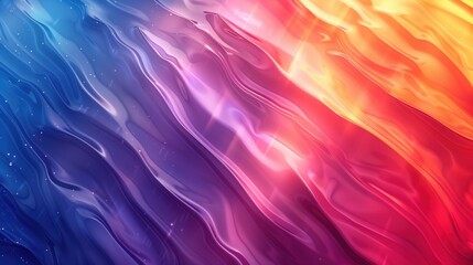 Obraz premium Bright Color Gradients with Smooth Transitions in Abstract Waves 