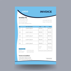 corporation invoice template design