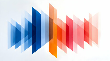 Abstract Geometric Design with Vibrant Color Gradient