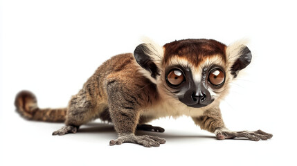 Obraz premium Lemur monkey rare animal vector.