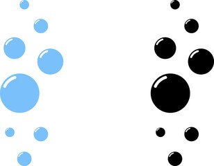 Cartoon soap foam bubbles suds framing shower gel, shampoo, shaving, mousse. Vector illustration