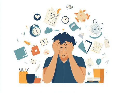 Overwhelmed by Workload: A Depictive Illustration of Stress