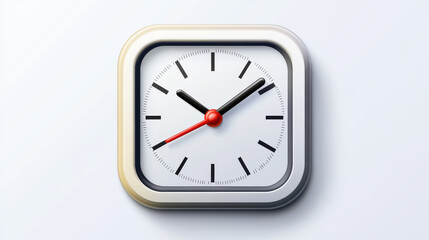 Alarm clock circle sign with chronometer pointer and deadline stopwatch speed office alarm timer minute watch vector illustration icon.