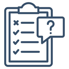 Questionnaire Icon Element For Design