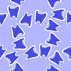Medicine seamless teeth pattern for wrapping paper and fabrics and linens