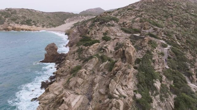Crete Vai Beach Aerial View