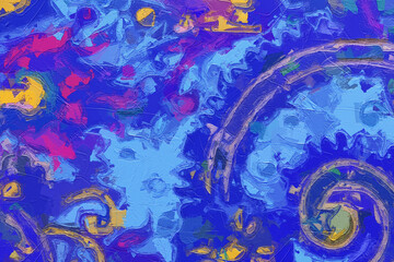 Various oil paintings, flowers, marine creatures, chrysanthemums, butterflies, Paisley, beautiful